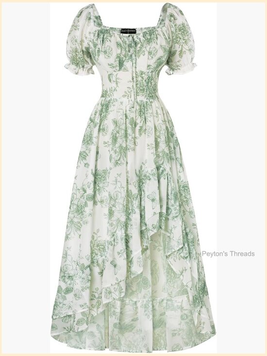 Dresses & Skirts - Corset Chiffon Flowy Sundress Wedding Guest Dress Summer
